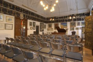 The London Sketch Club studio set up for a concert
